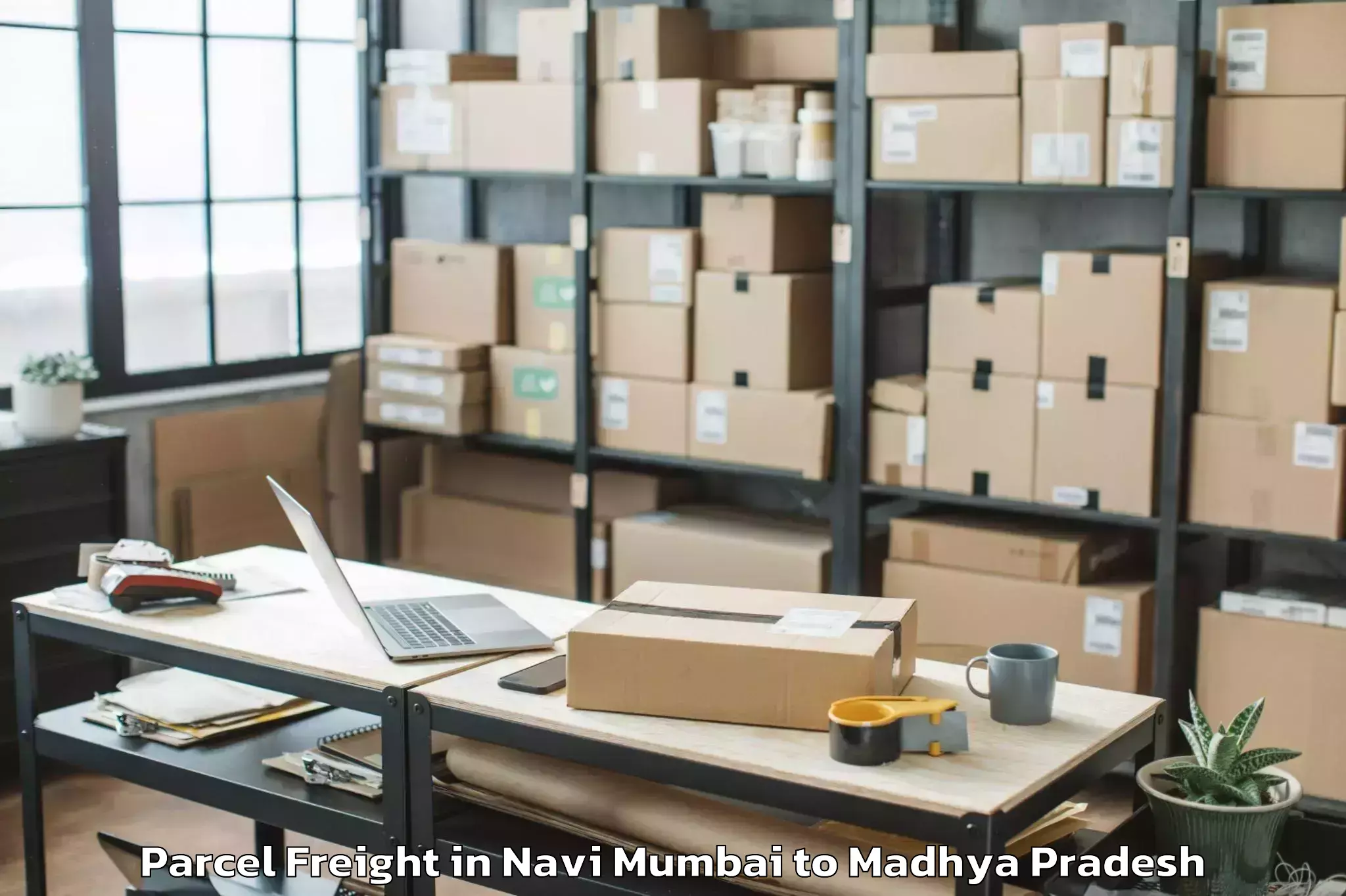 Hassle-Free Navi Mumbai to Orchha Parcel Freight